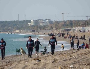 64 kilometrelik sahilde jandarmadan dronlu devriye