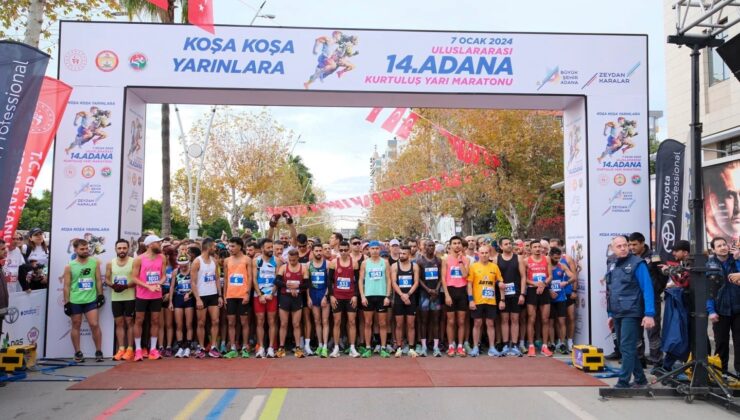Adana Kurtuluş Yarı Maratonu’nda birinciler Kenya’dan
