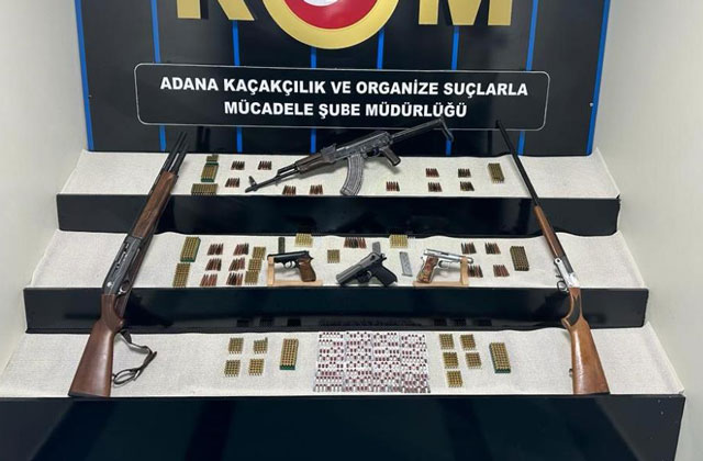 Adana’da silah ve mühimmat kaçakçılığı operasyonu: 1 tutuklama