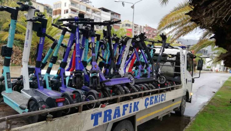 Alanya’da e-scooterlara 84 bin lira ceza uygulandı