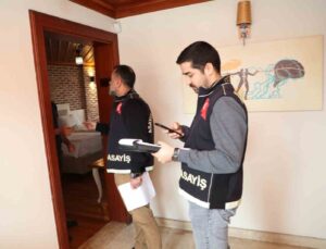 Antalya’da günübirlik kiralanan evlere eş zamanlı denetim