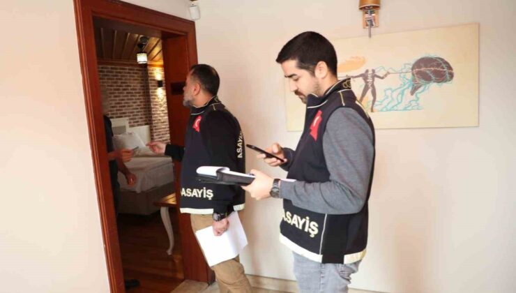 Antalya’da günübirlik kiralanan evlere eş zamanlı denetim