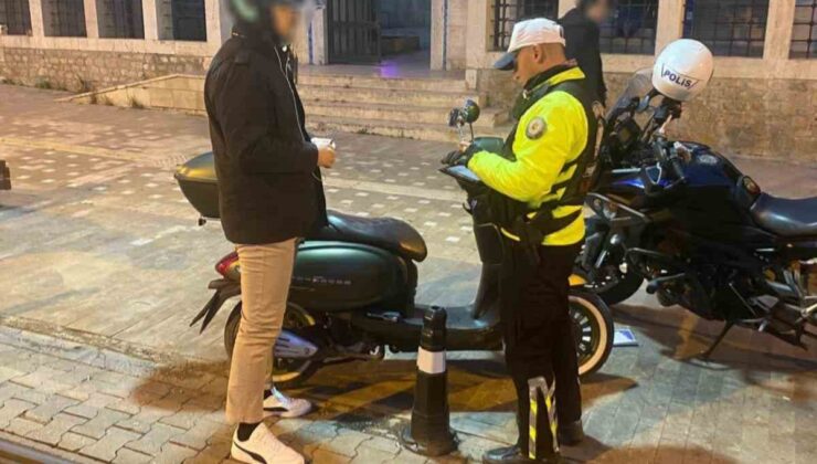 Antalya’da motosiklet ve motorlu bisiklet denetimi