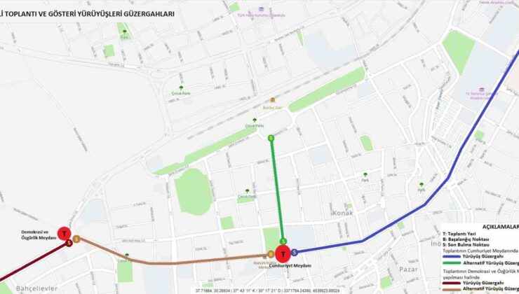 Burdur’da 2024 yılı toplantı ve gösteri yürüyüşü yer ve güzergahları belli oldu