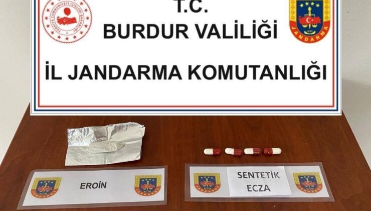 Burdur’da  uyuşturucu operasyonlarında 2 kişiye adli işlem yapıldı