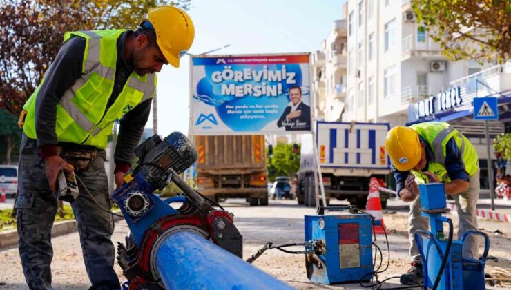 Erdemli’de içme suyu hatları yenileniyor