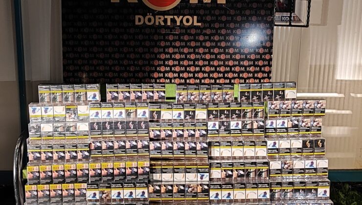 Hatay’da 1620 paket gümrük kaçağı sigara ele geçirildi