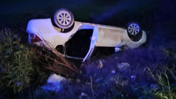 Hatay’da otomobil devrildi: 1 yaralı