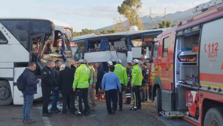 İşçi servisleri çarpıştı: 6 yaralı