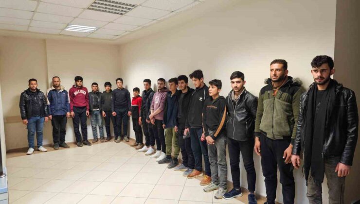 İskenderun’da 16 kaçak göçmen, polis ekiplerince yakalandı