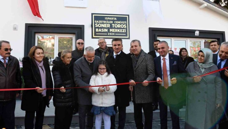 Isparta Gazeteciler Cemiyeti Soner Toros Basın Merkezi törenle açıldı
