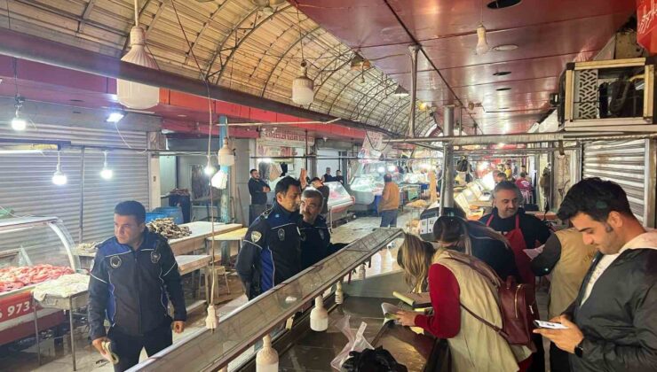 Kasaplar Çarşısı’nda zabıta denetimi