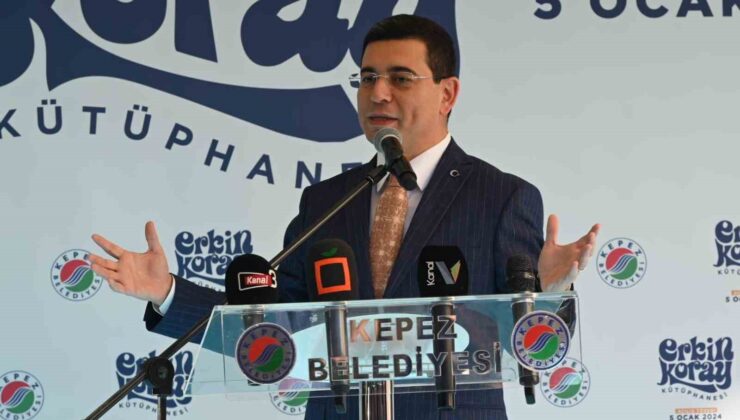 Kepez’de yılın ilk açılışı: Erkin Koray Kütüphanesi