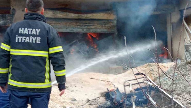 Kırıkhan’da  mesken yangını kontrol altına alındı.
