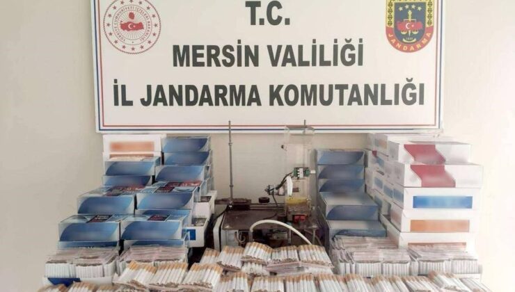 Mersin’de 100 bin kaçak makaron ele geçirildi