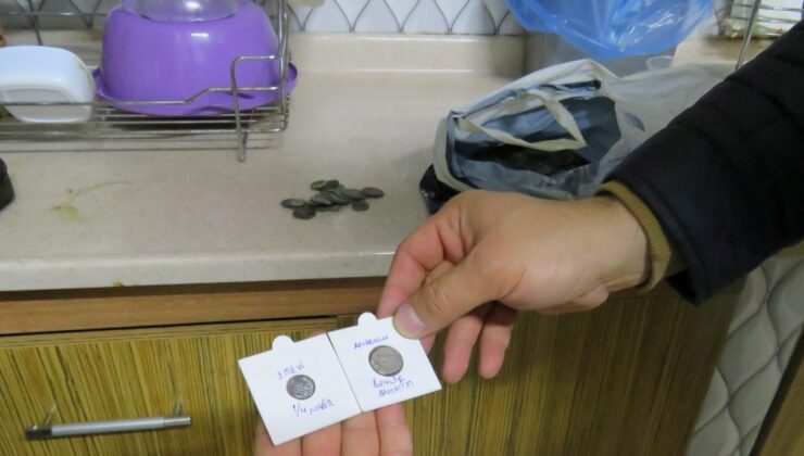 Mersin’de bir evde çok miktarda tarihi eser ele geçirildi