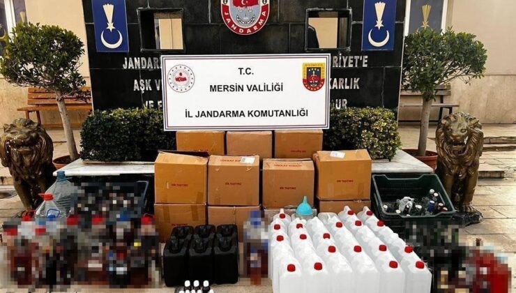 Mersin’de sahte içki üretenlere operasyon, 3 şüpheli yakalandı