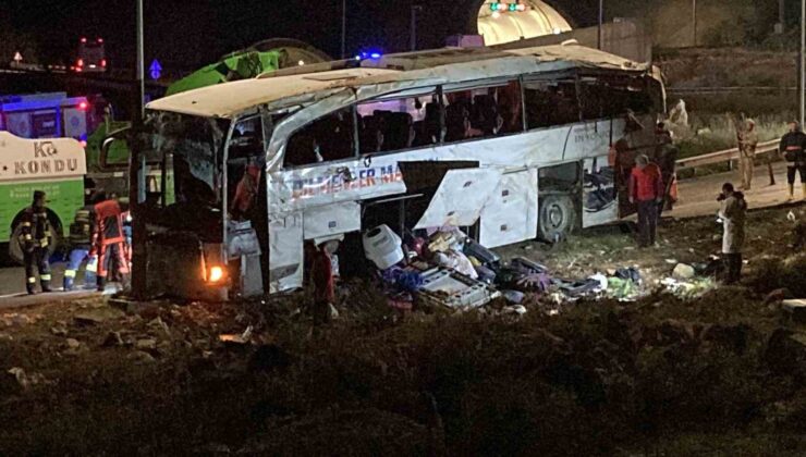 Mersin’de yolcu otobüsü devrildi: 9 ölü, 28 yaralı