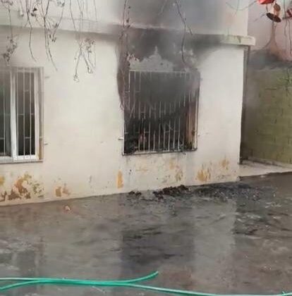 Reyhanlı’da ev yangını