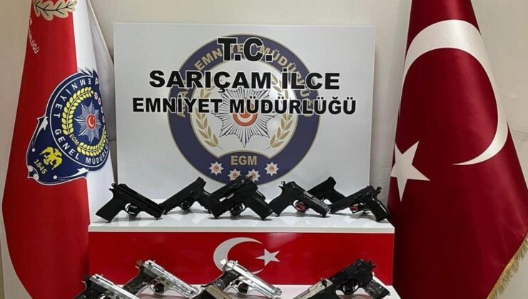 Adana’da 14 ruhsatsız silah ele geçirilirken aranan 31 kişi yakalandı