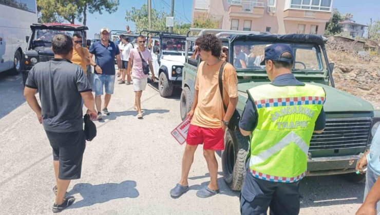 Alanya’da 5 safari aracına cezai işlem uygulandı