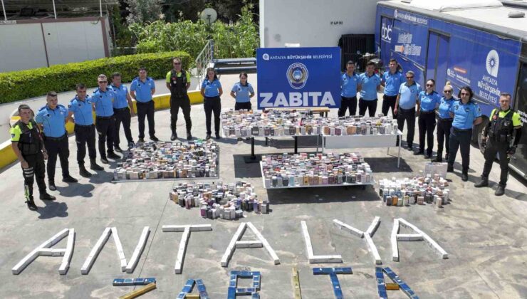 Antalya Büyükşehir Zabıtası 5 bin 807 adet sahte parfüme el koydu
