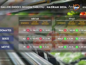 Antalya Ticaret Borsası Haziran hal endeksini açıkladı