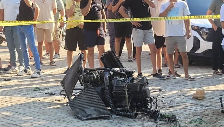 Antalya’da aracın motorunu yerinden fırlatan kaza: 3 yaralı