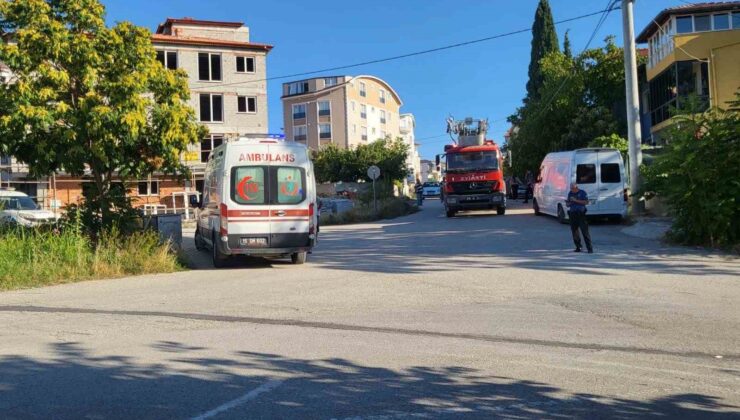 Burdur’da müştemilatta çıkan yangın eve sıçramadan söndürüldü
