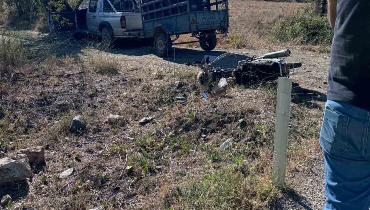 Burdur’da otomobil ile çarpışan motosikletli çocuk yaralandı