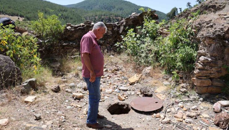 Depremde suyu çekilen kuyunun etrafındaki hayvanlar telef oluyor