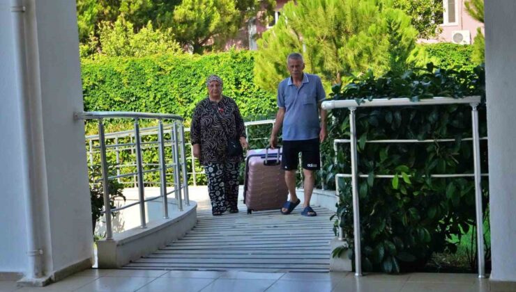 Emeklilerin Antalya’daki KYK yurtlarında ücretsiz tatil keyfi başladı