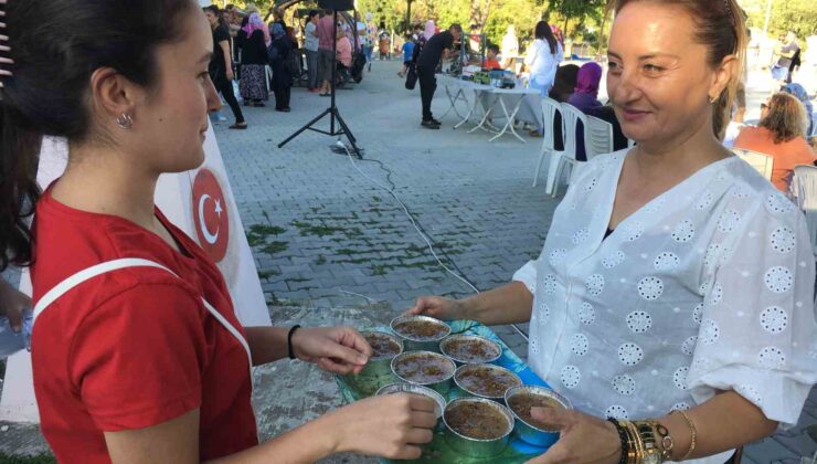 Erdemli’de yayladaki etkinlikte bin 500 kişilik aşure ikram edildi