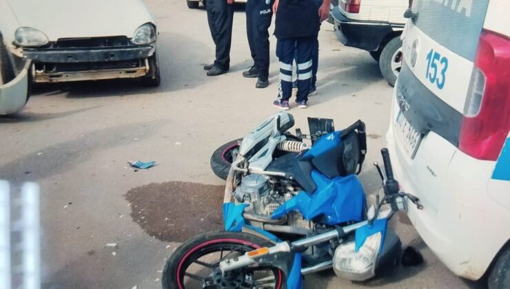 Isparta’da otomobil ile motosiklet çarpıştı: 1 yaralı