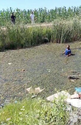 Jandarmadan kaçmak için bataklığa saklandı, kaçamadı