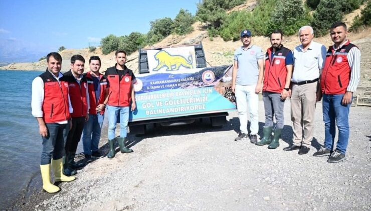Kahramanmaraş’ta 916 bin adet yavru sazan balığı doğal ortamına kavuştu