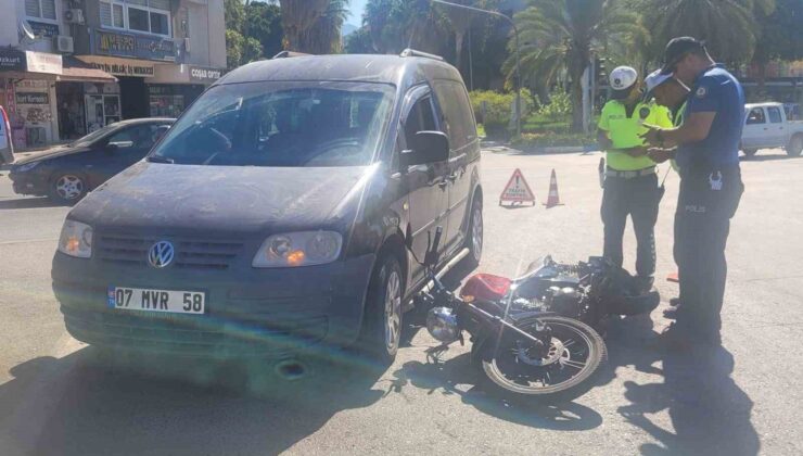 Kavşakta korkutan kaza: 1 yaralı
