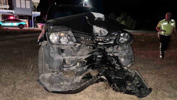 Kaza yaptı, aracını bırakıp gitti