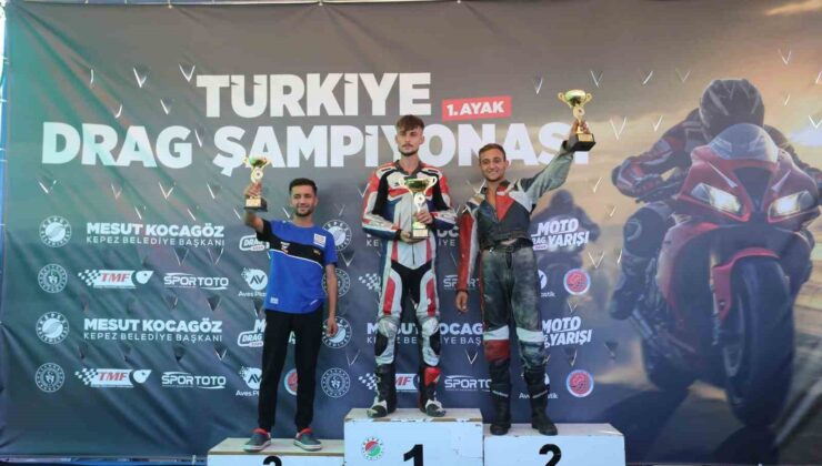 Kepez’de Motodrag rüzgarı esti