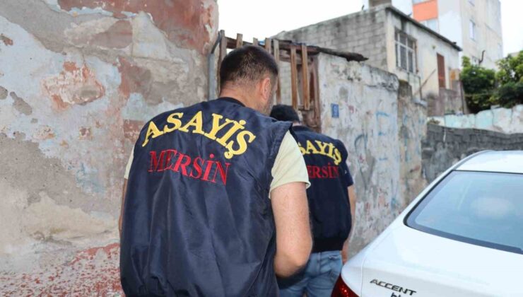 Mersin’de hapis cezasıyla aranan şahıslara eş zamanlı operasyon: 78 gözaltı
