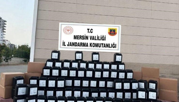 Mersin’de sahte içki üreten 2 şüpheli yakalandı
