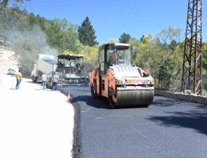 Milas-Gölcük Tabiat Parkı arasında bulunan yol asfaltlandı