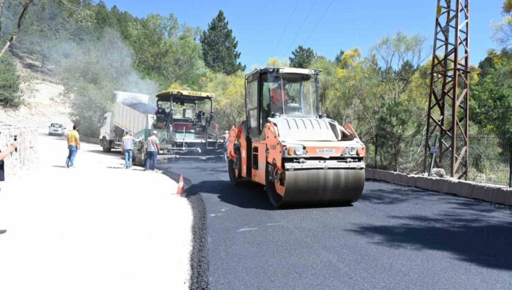 Milas-Gölcük Tabiat Parkı arasında bulunan yol asfaltlandı