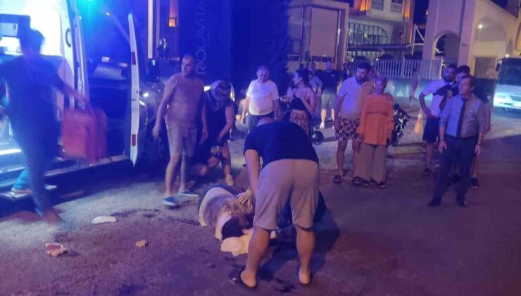 Motosiklet Rus turiste çarptı: 2 yaralı