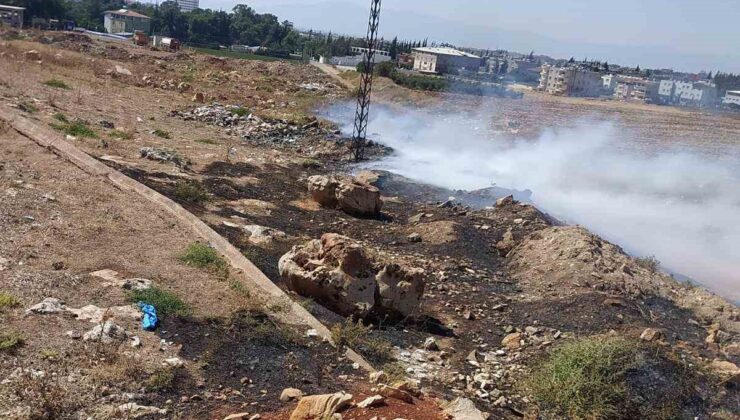 Reyhanlı’da çöp yangını
