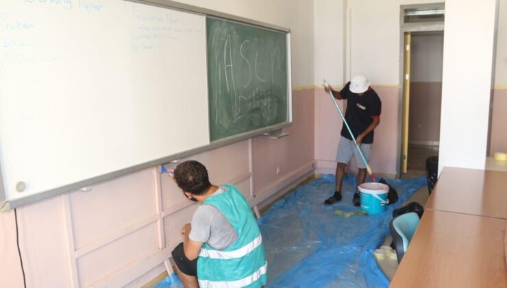 10 okulda 30 bin metrekareden fazla alan yenilendi