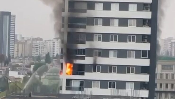 Adana’da lüks apartmanda çıkan yangın korkuttu