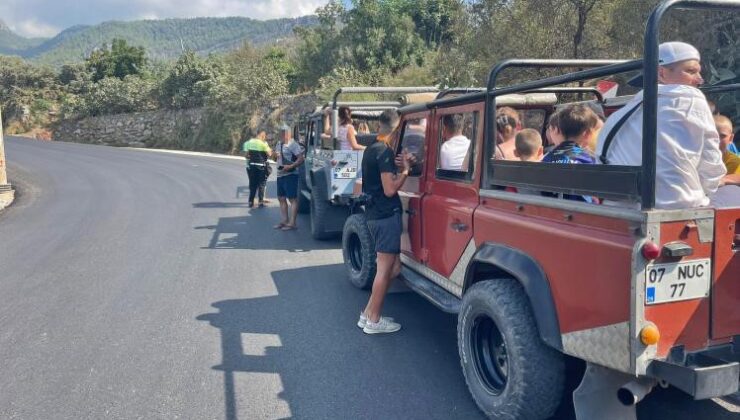 Alanya’da safari araçları denetlendi