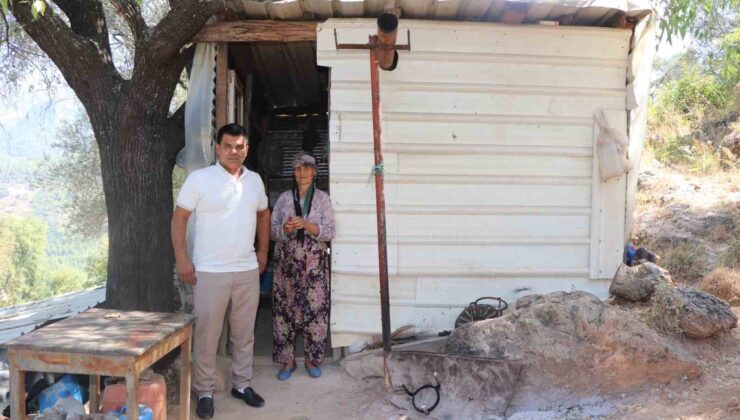Alanya’da yaşlı kadına konteyner ev yapıldı