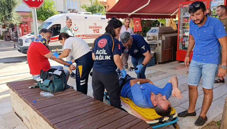 Antalya’da 2 otomobil çarpıştı, sürücüler yaralandı